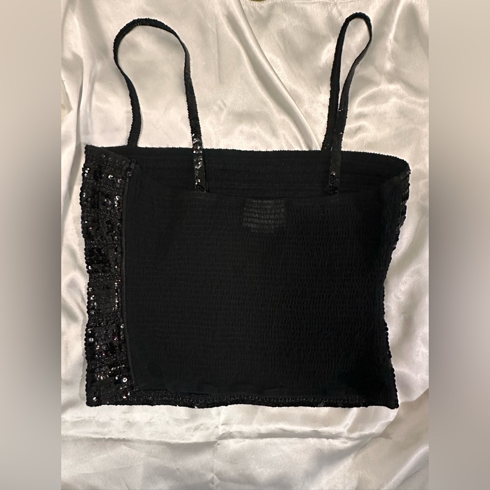 LA PERLA VIntage Black Sequin corset. #030 - Picture 7 of 8